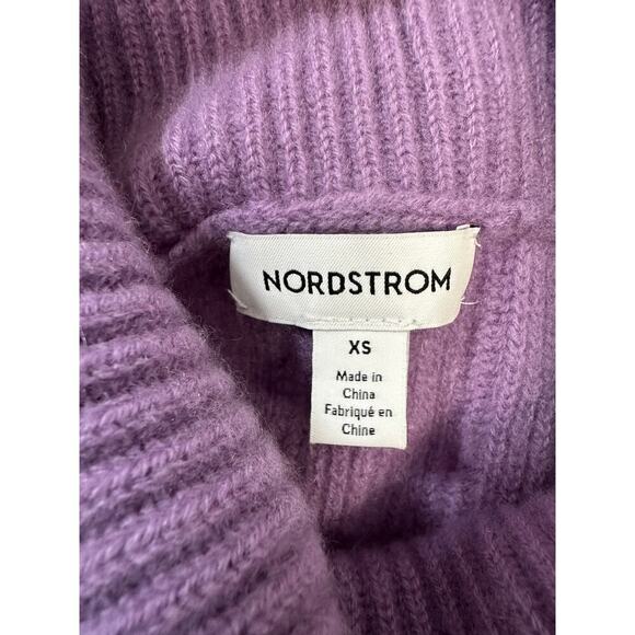 Colorblock Wool Cashmere Blend Turtleneck Women Sweater Classy Old Money XS - Picture 8 of 10